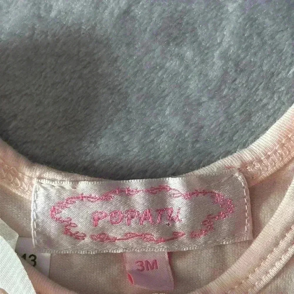 ⭐️Host Pick⭐️ Popatu - NWOT - short sleeve ballet/floral tutu design onesie top. - Picture 2 of 3